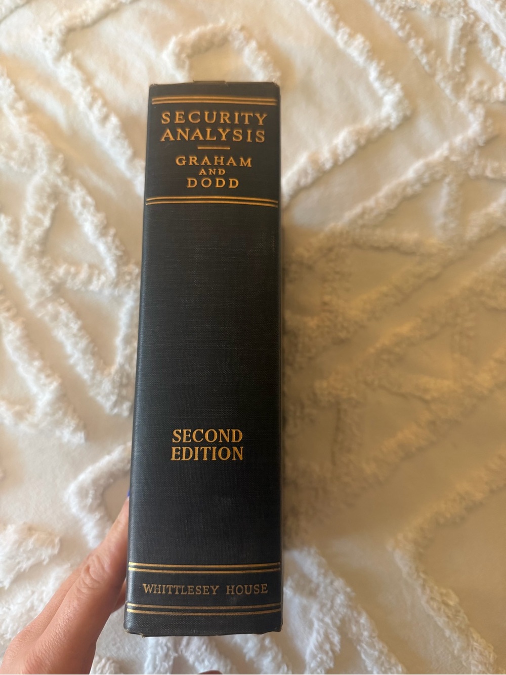 Security analysis by graham and Todd, 2nd edition of